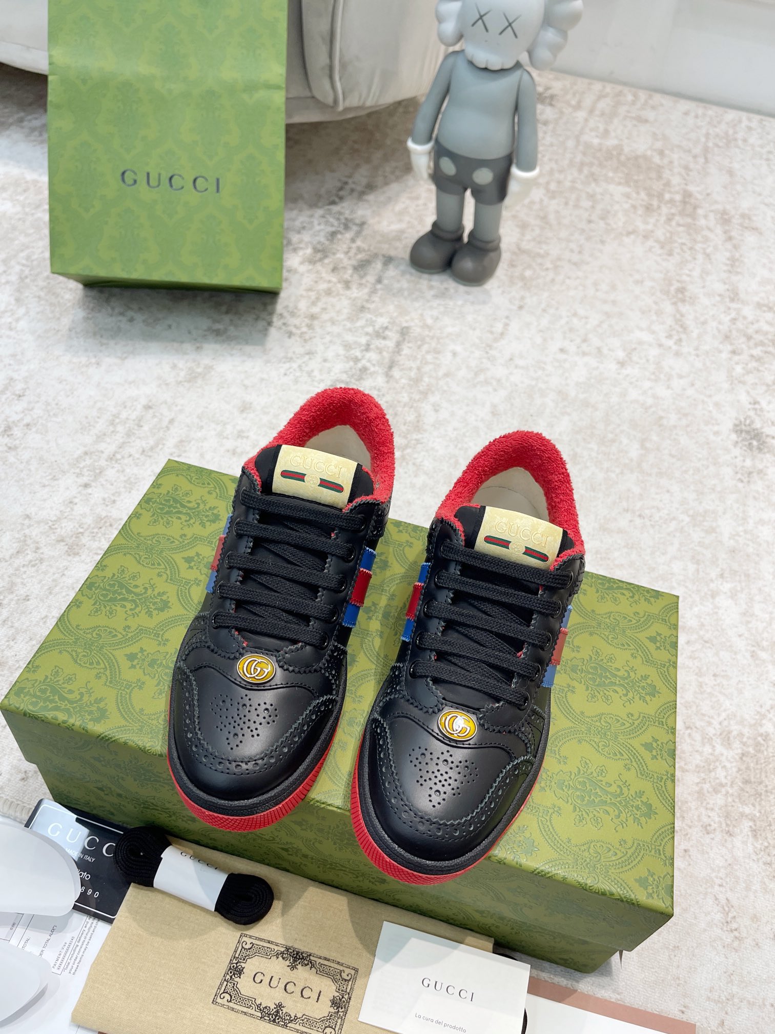 Gucci new upgraded small dirty shoes couple models
