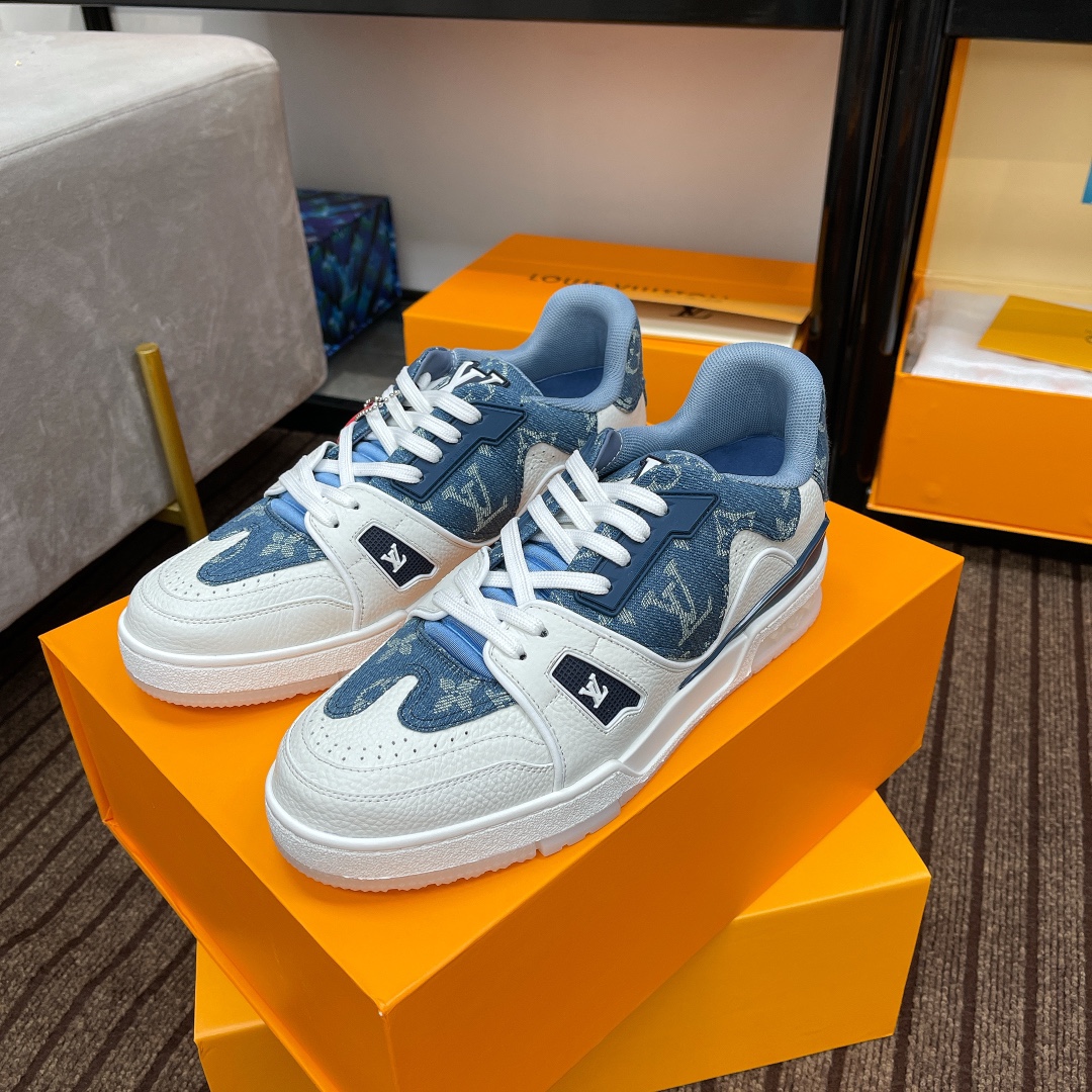 Louis Vuitton couple models DIY buckle sneakers sneakers