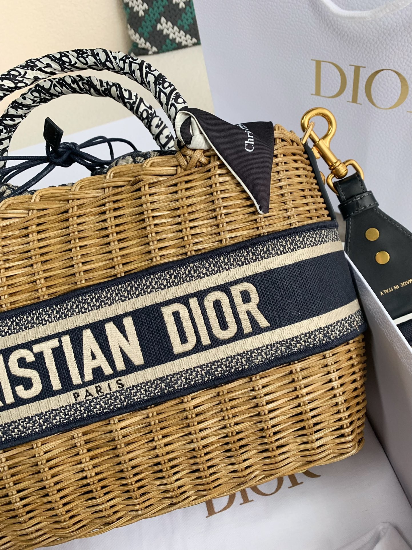 Dior Bamboo Bag Size:28*21*12cm
