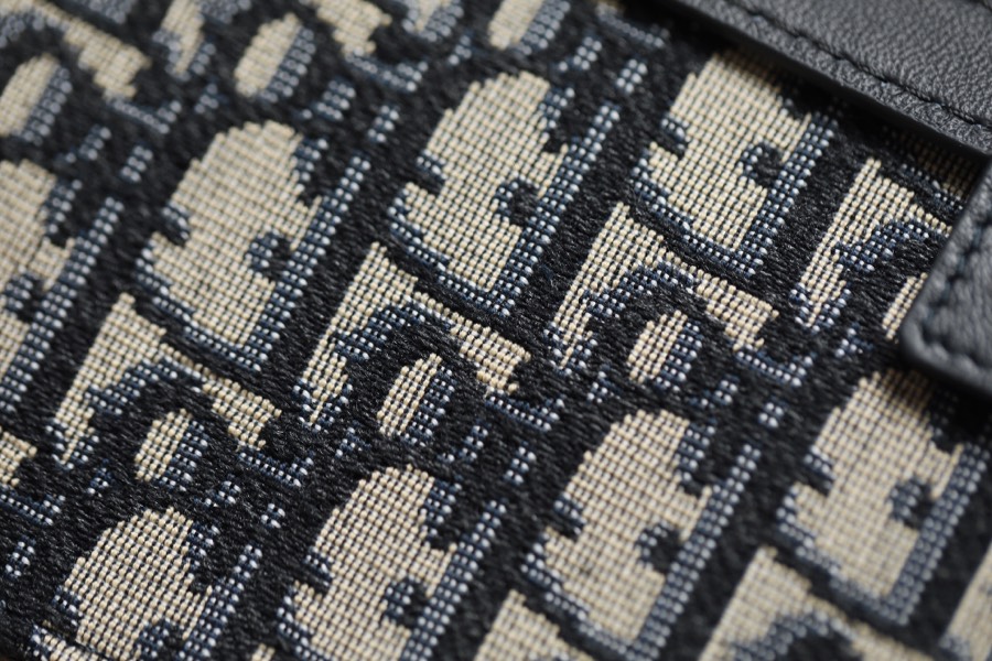 Oblique blue jacquard 〰️ saddle waist bag DR-57