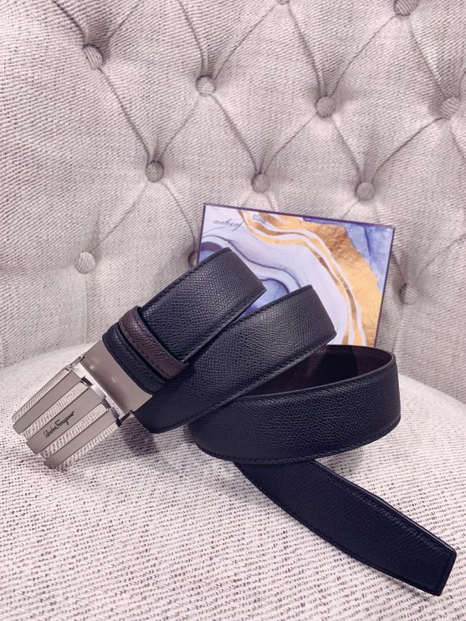 FERRAGAMO double-sided imported Italian cowhide texture