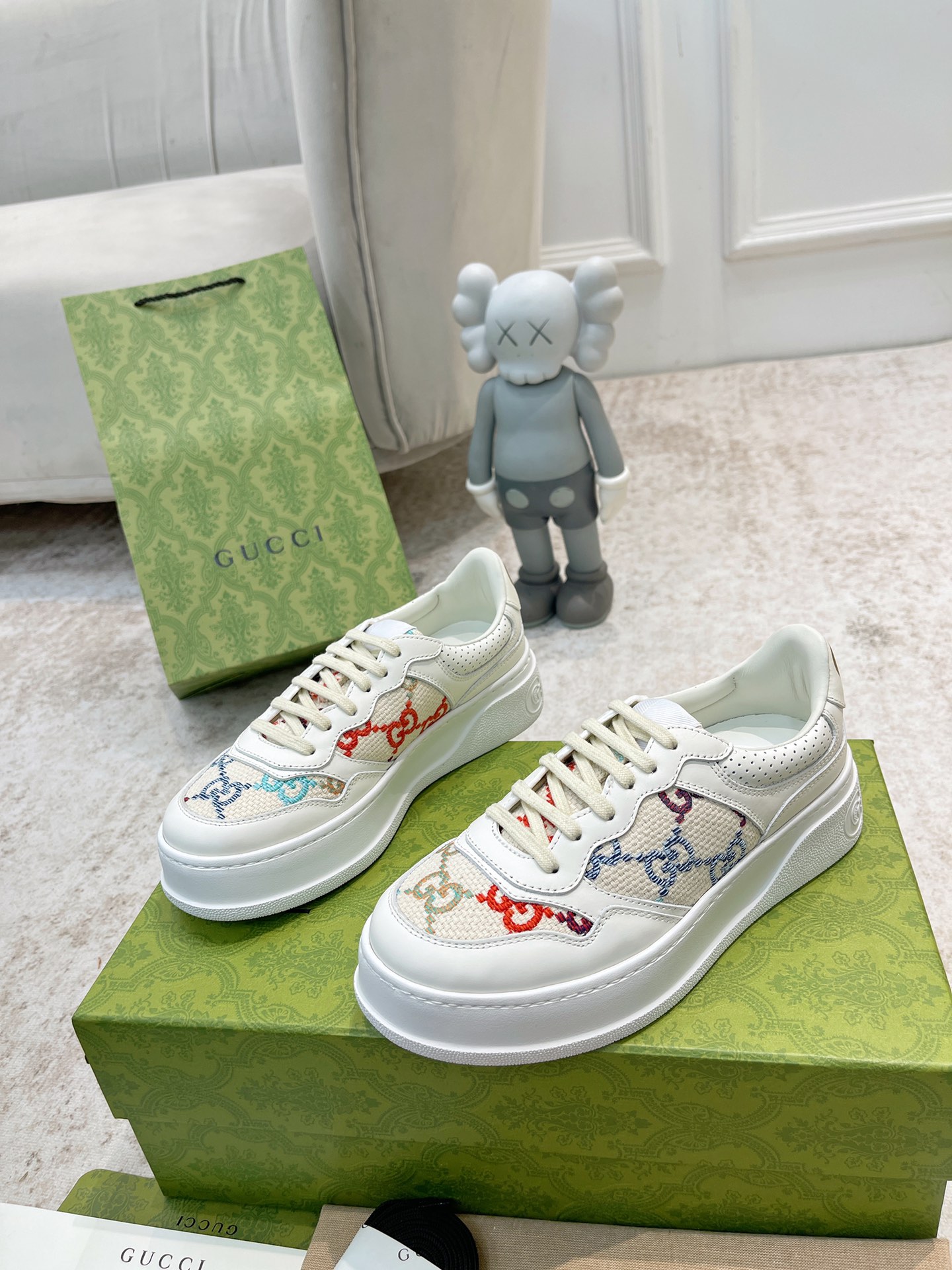 Gucci white shoes