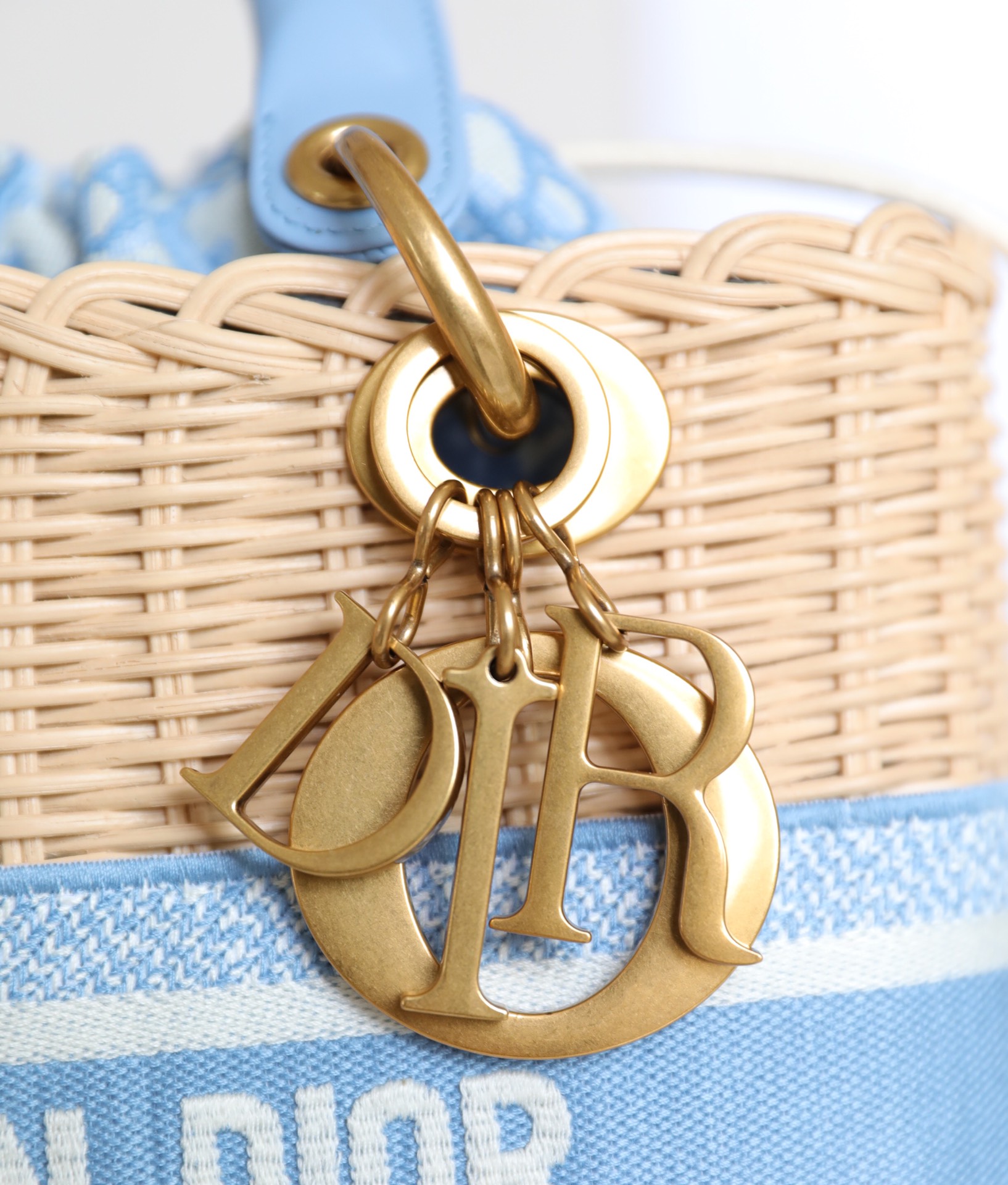 Dior Wicker Basket Bag