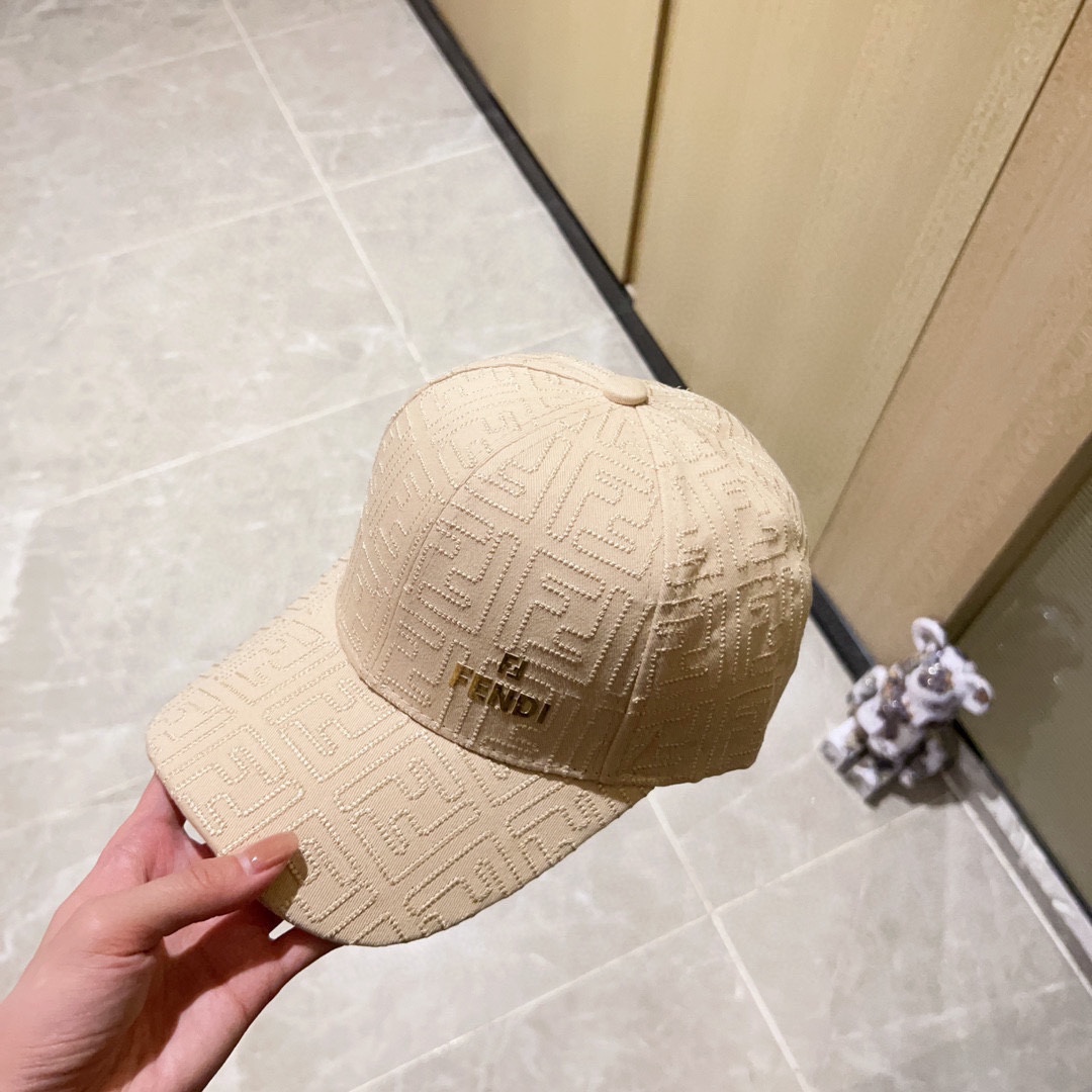 [Fendi] 2023 New Embroidered Simple Baseball Cap