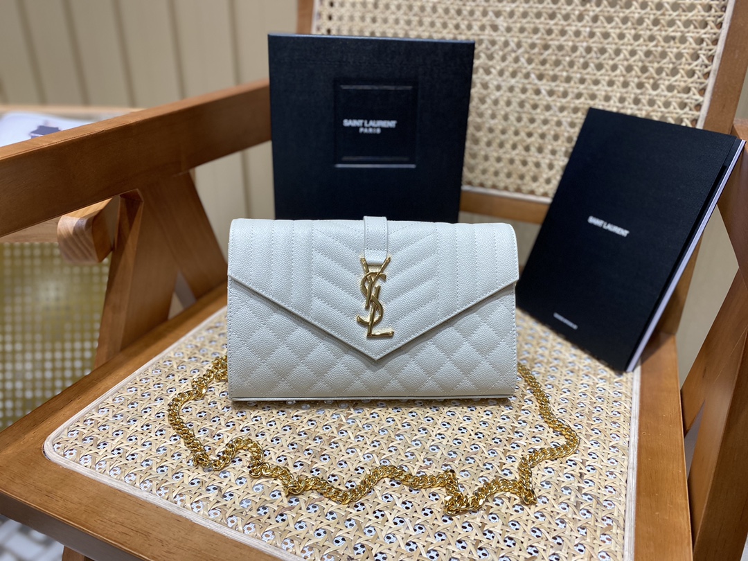 SAINT LAURENT 𝙈𝙊𝙉𝙊𝙂𝙍𝘼𝙈 𝙈𝙄𝙓 𝙈𝘼𝙏𝙀𝙇𝘼𝙎𝙎É #620280 original leather