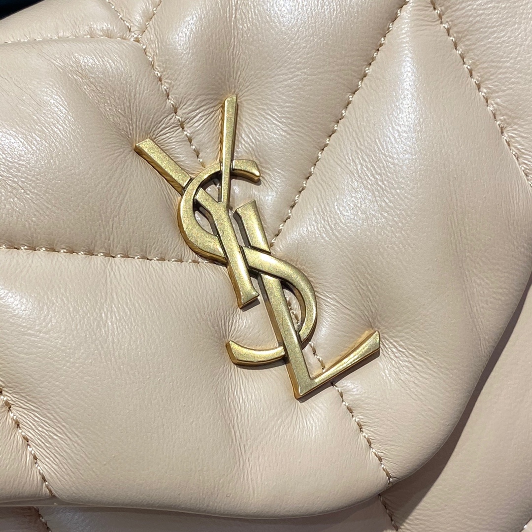 SAINT LAURENT #𝙇𝙤𝙪𝙇𝙤𝙪 𝙥𝙪𝙛𝙛𝙚𝙧LOULOU PUFFER Mini Quilted Lambskin Bag #620333Original Leather