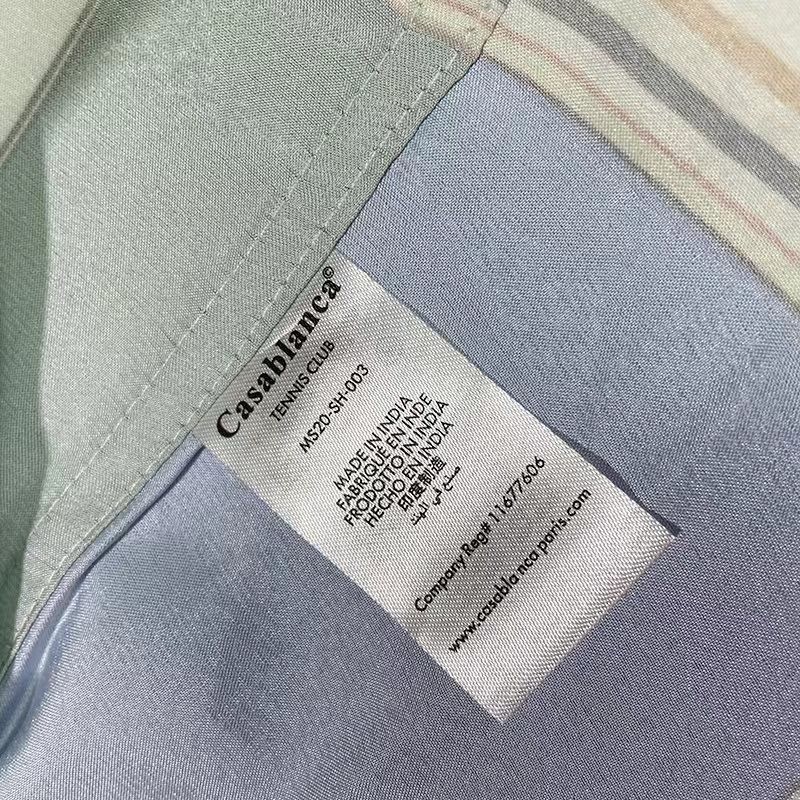 Casablanca 2022 spring and summer new table tennis printed silk short-sleeved shirt