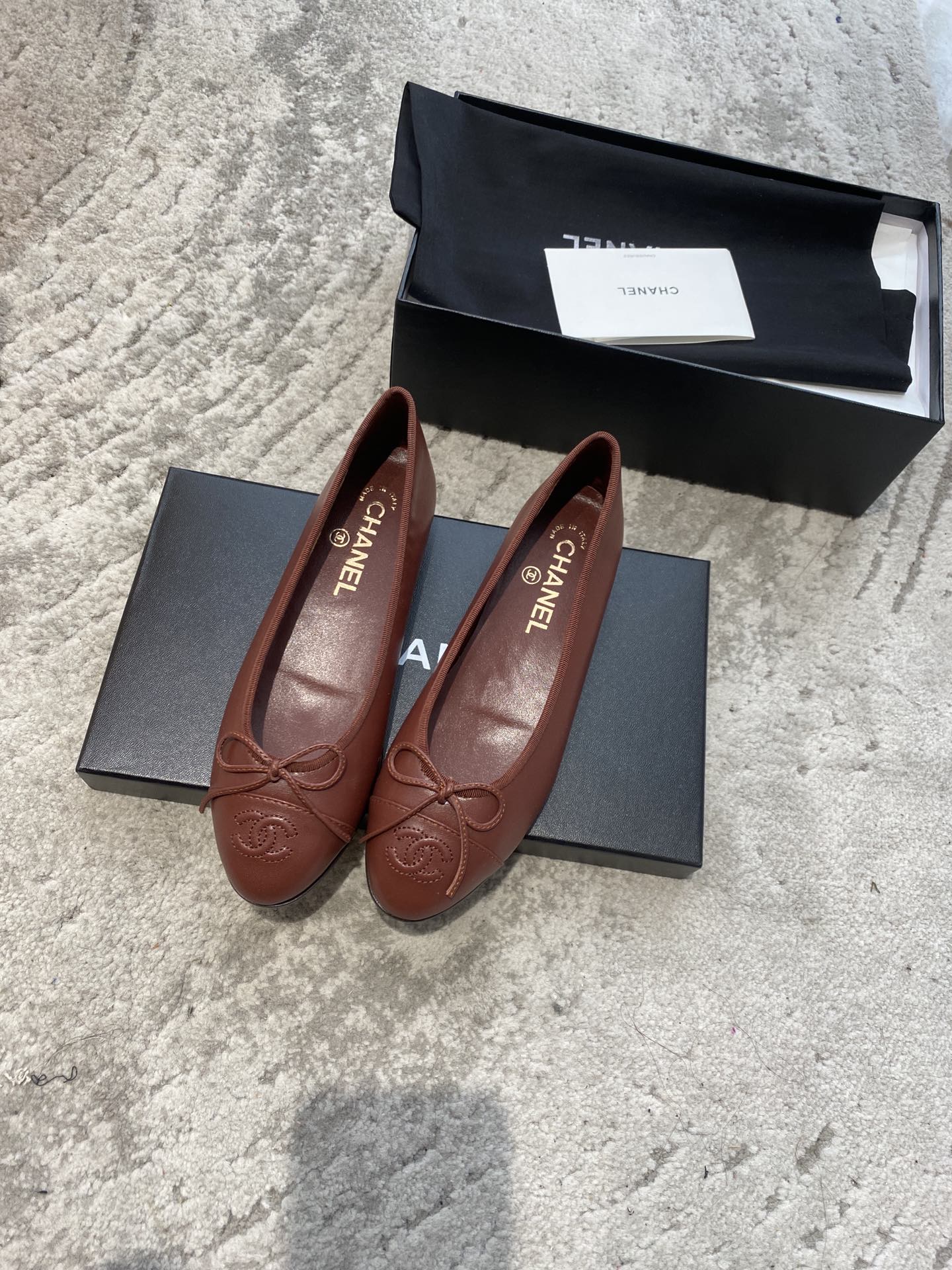 CHANEL ballet shoes Imported custom leather Italy imported leather outsole