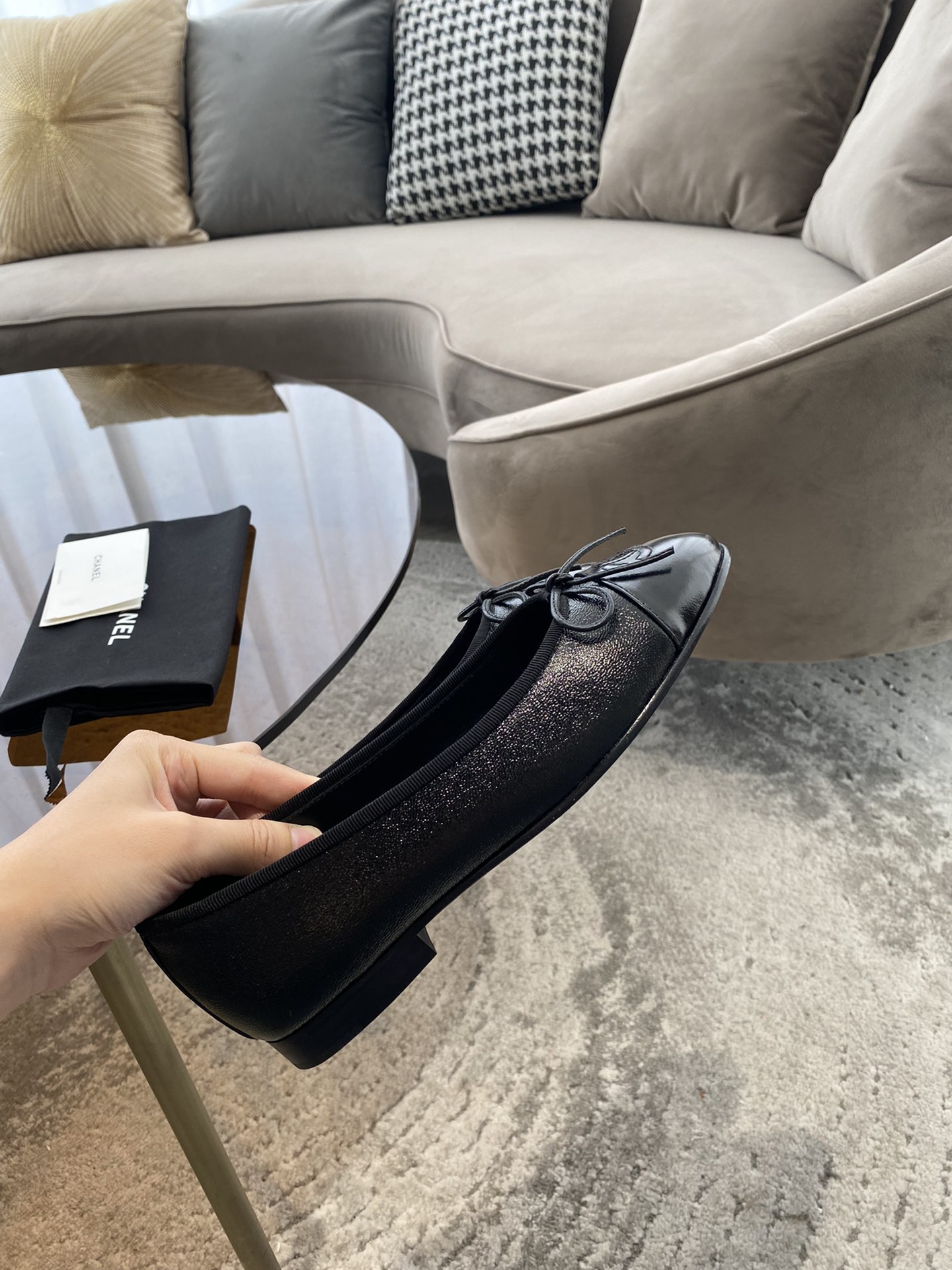 CHANEL ballet shoes Imported custom leather Italy imported leather outsole