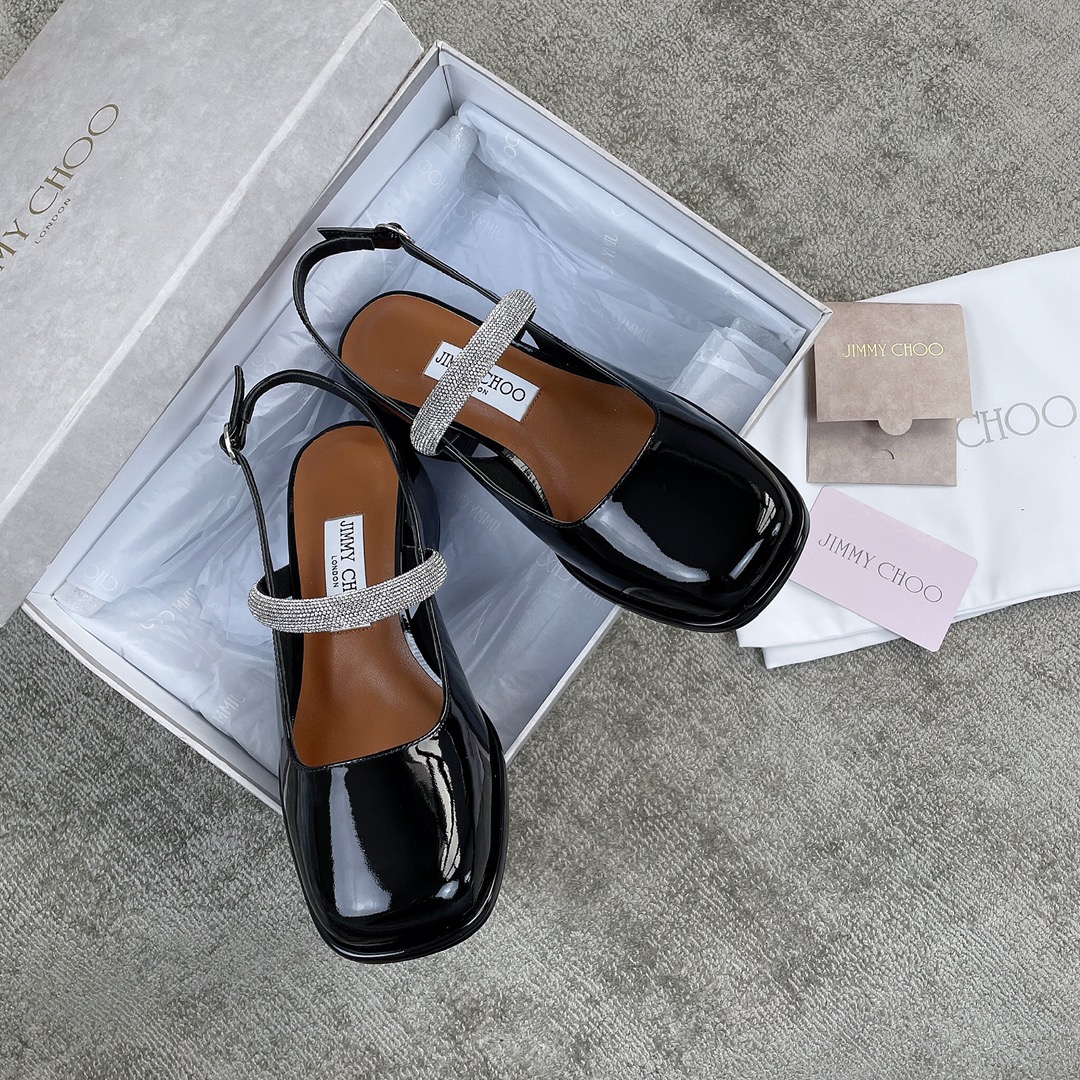 Jimmy Cho*o Chunky Heel Mary Jane