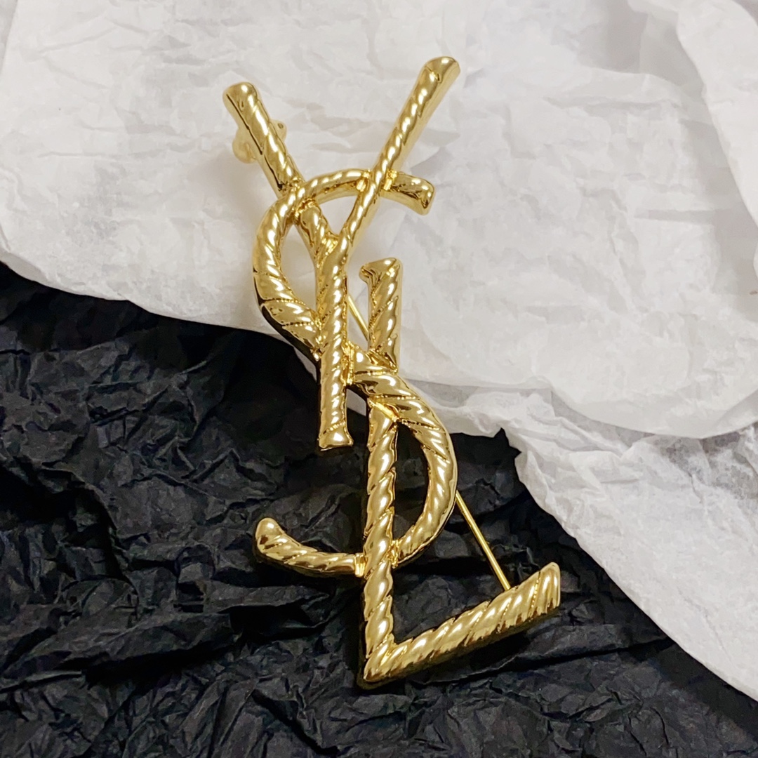 Saint Laurent YSL brooch
