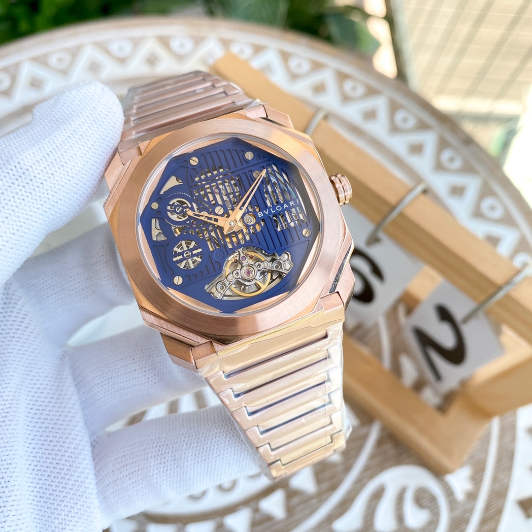 Bulgari OCTO series automatic flywheel engraved mechanical movement