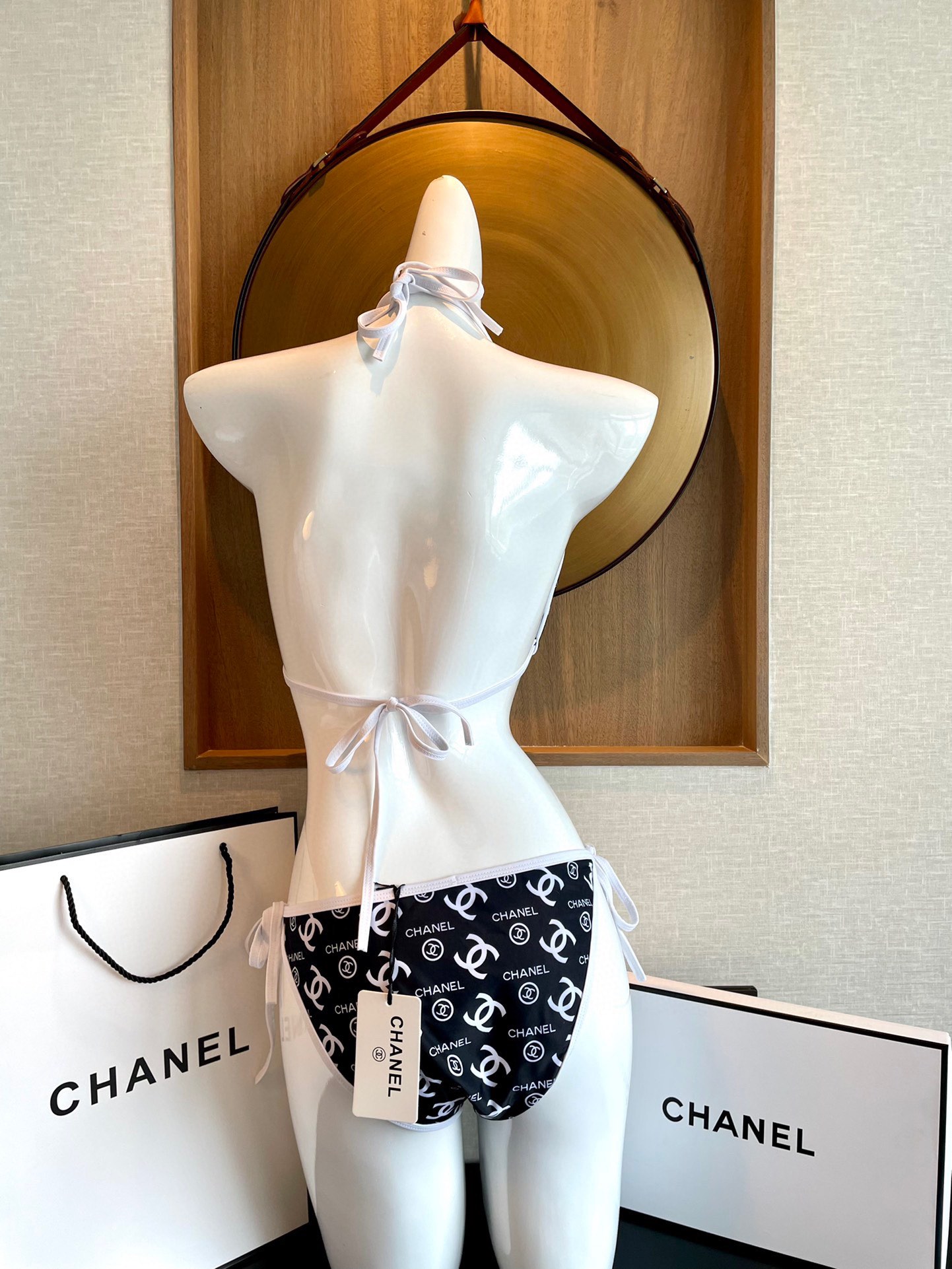 Chanel New Printed Bikini Swimsuit
