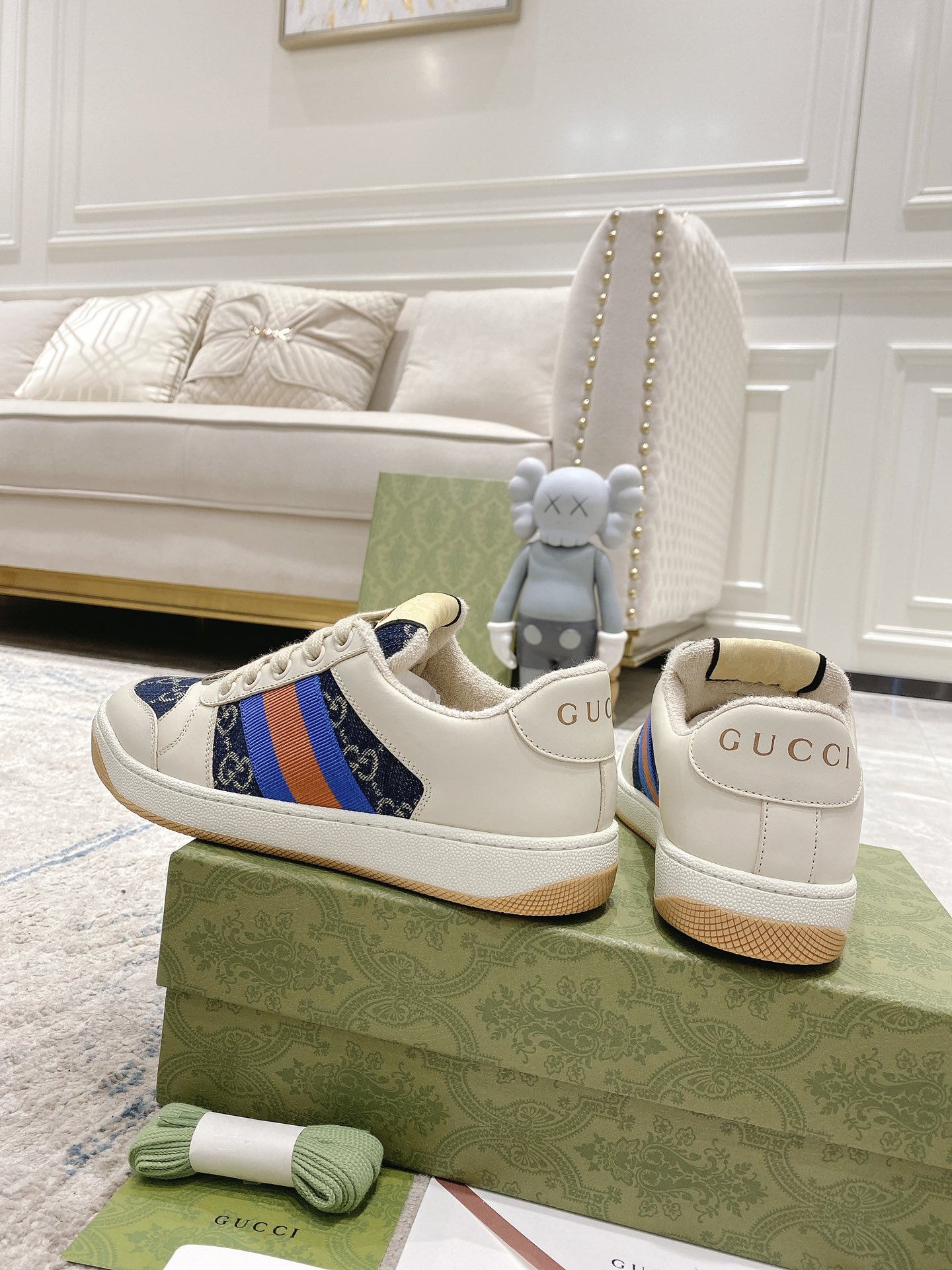 Gucci new upgraded small dirty shoes couple models
