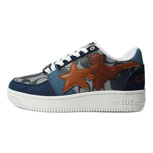 A BATHING APE Bape Sta Low x Coach 1H74-191-901-BLUE