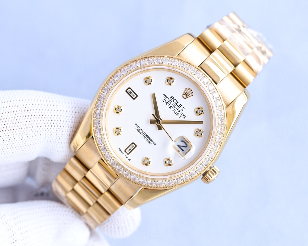 Rolex men's watch classic big three needle design