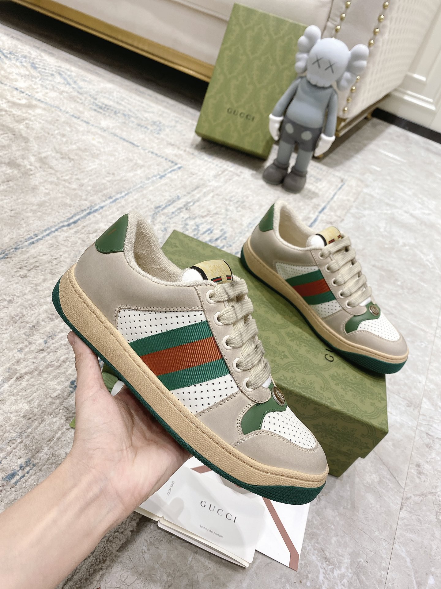 Gucci new upgraded small dirty shoes couple models