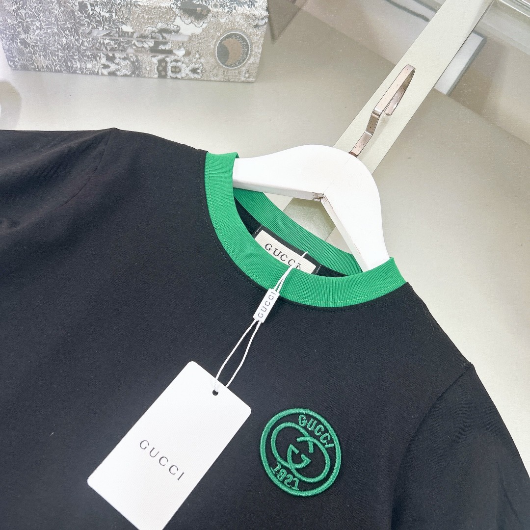 Gucci2024/SS new logo printed T-shirt suit