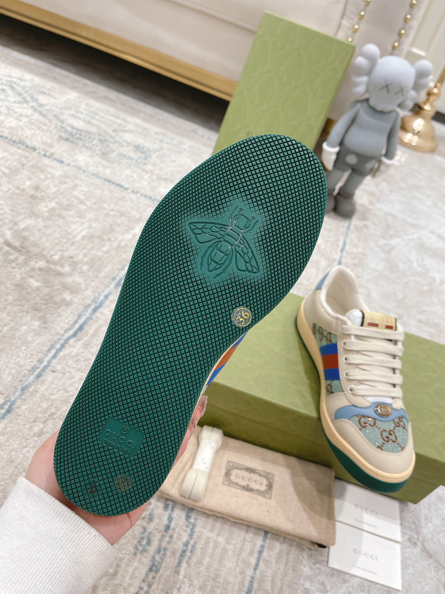 Gucci new upgraded small dirty shoes couple models