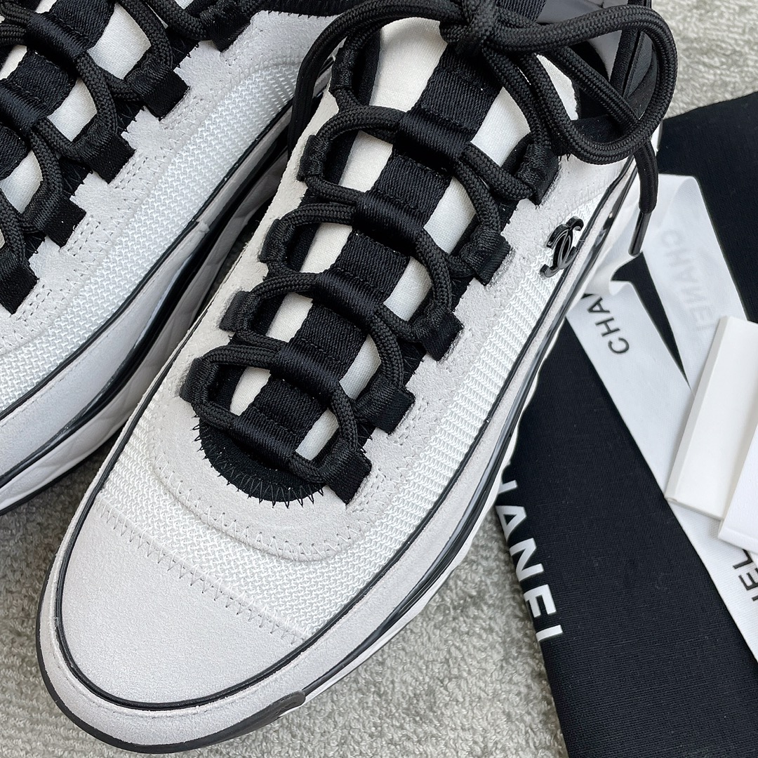 CHANEL sneakers classic small incense sneakers cowhide sheepskin leather genuine leather sole