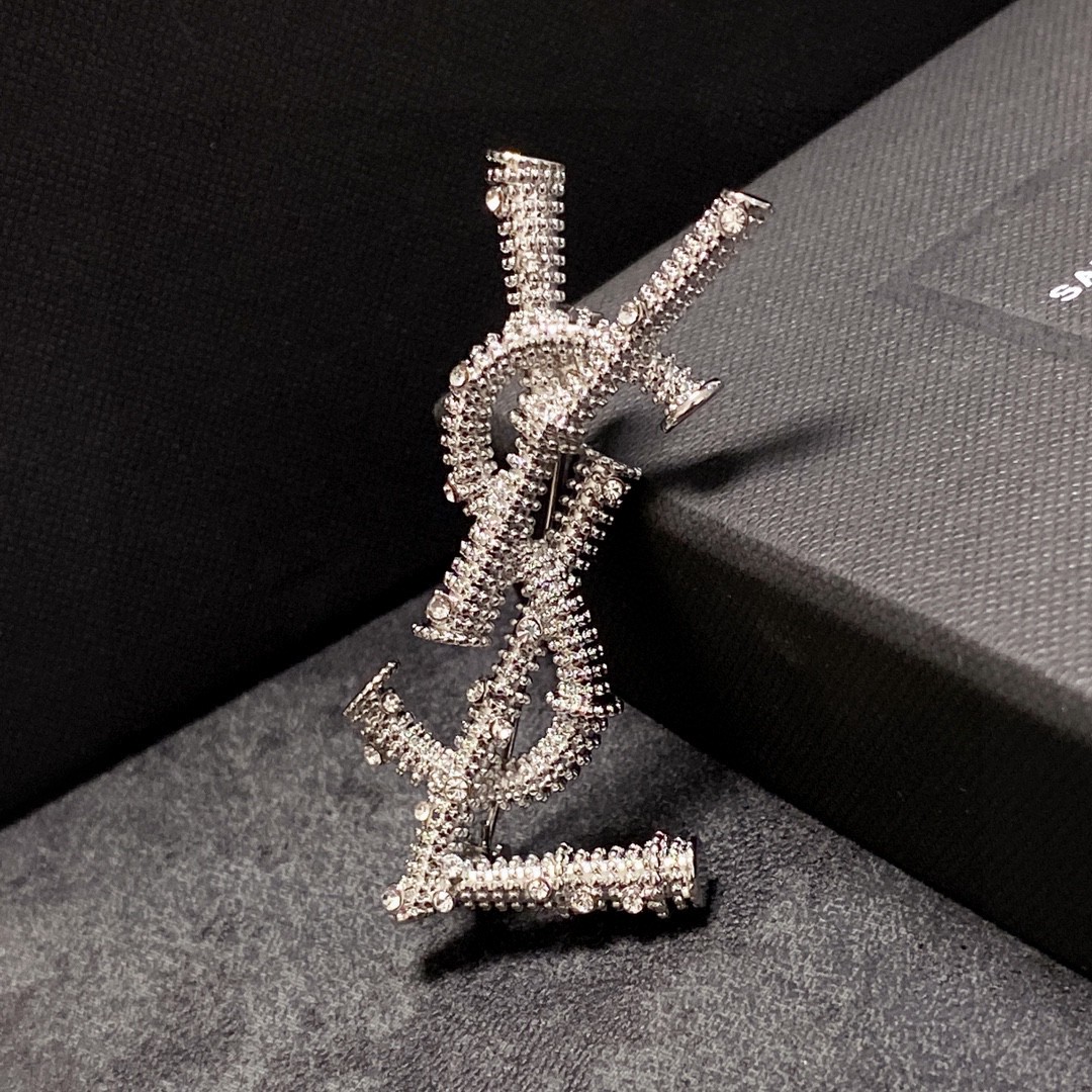 Saint Laurent YSL brooch