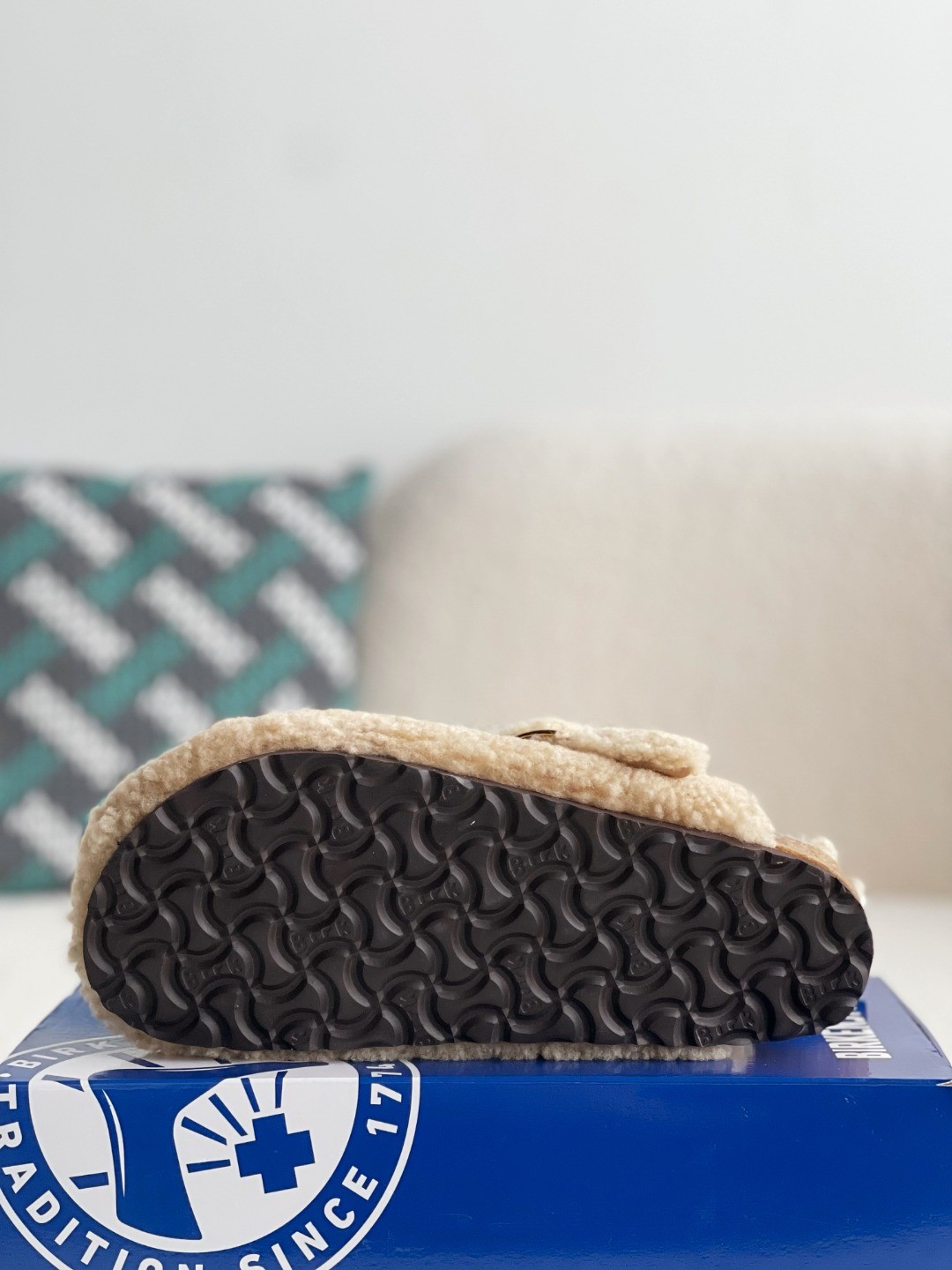 Birkenstock wool slippers