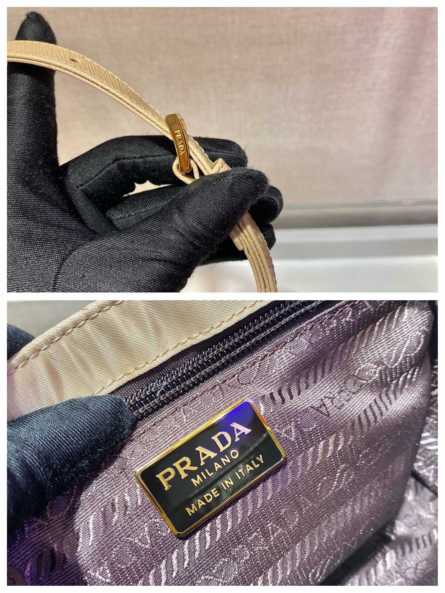 𝐏𝐑𝐀𝐃𝐀 Medium antique small satchel