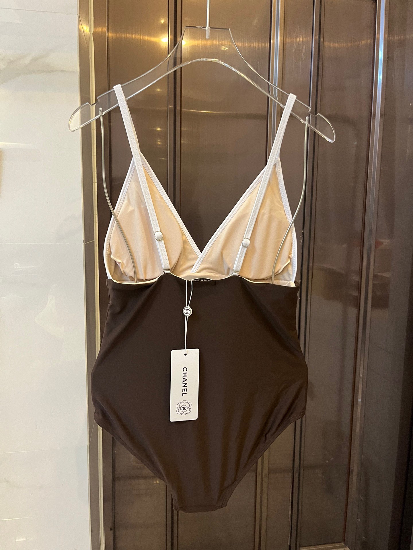 CHANEL One-piece swimming costume bikini