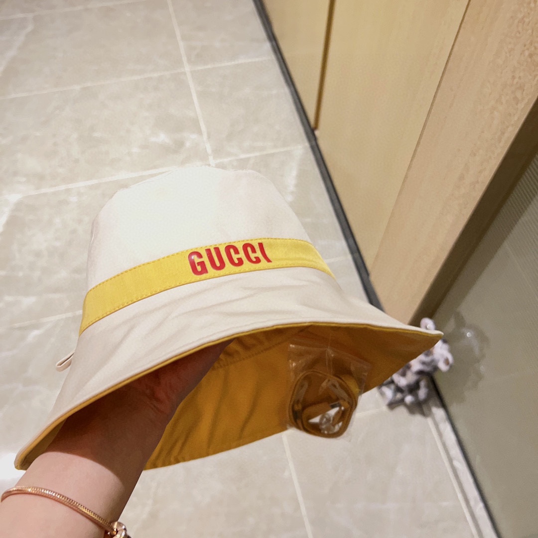 [Gucci Gucci] 2023 new deer double-sided fisherman hat