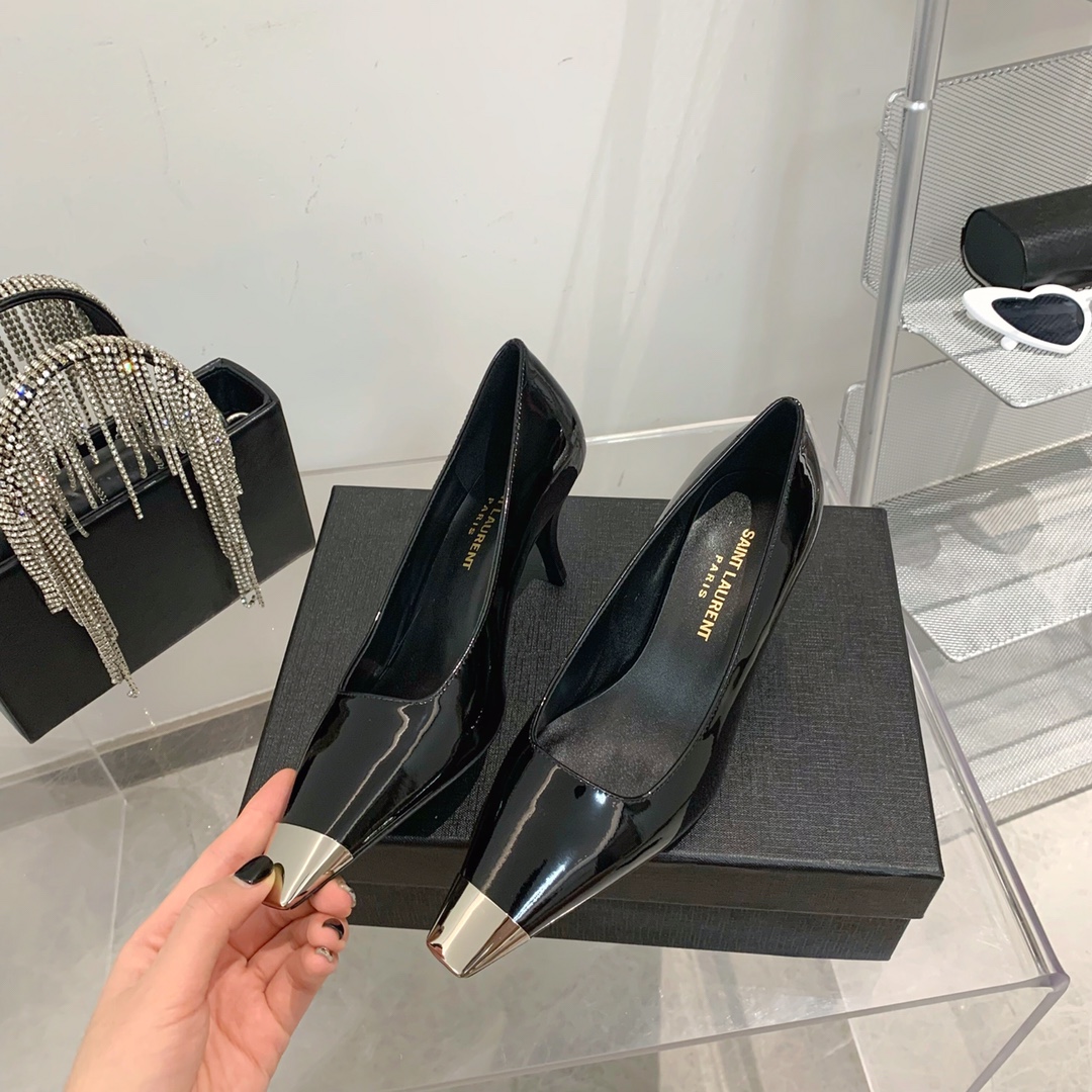 𝙎𝙖𝙞𝙣𝙩 𝙇𝙖𝙪𝙧𝙚𝙣𝙩 | 𝟐𝟎𝟐𝟐/𝐒𝐒 𝐧𝐞𝐰 YSL｜Saint Laurent Metal Toe Series Italian Leather Outsole