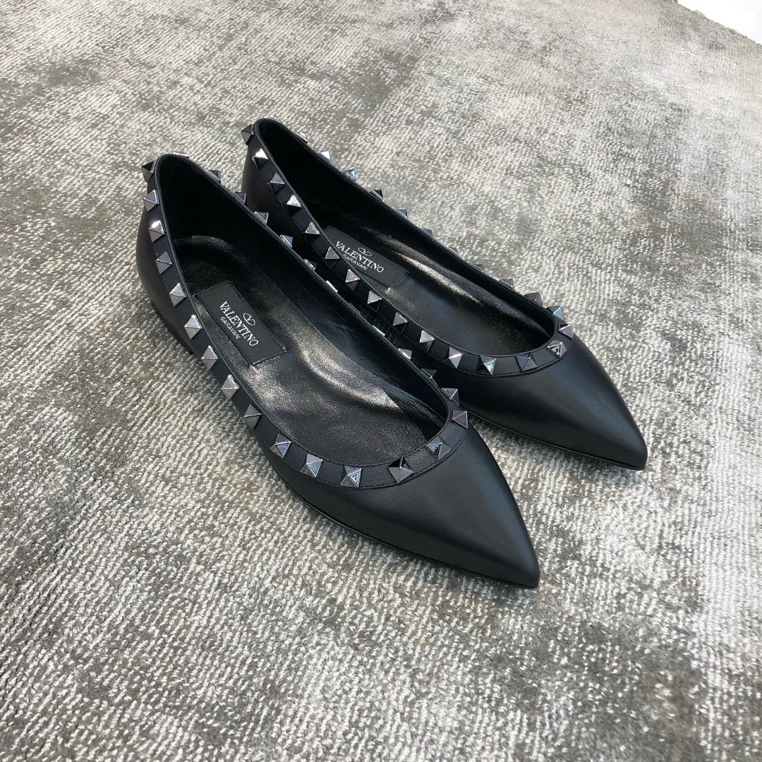 Valentino VT Collection Flats Black