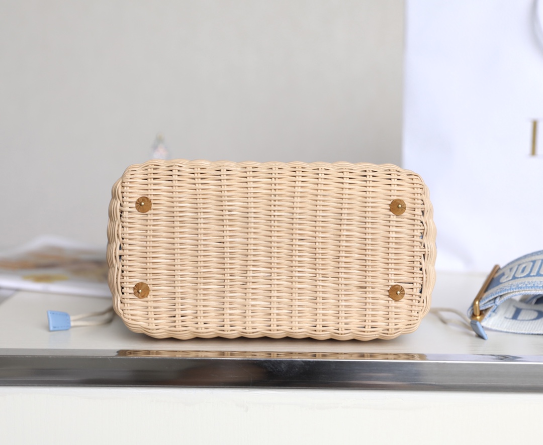 Dior Wicker Basket Bag
