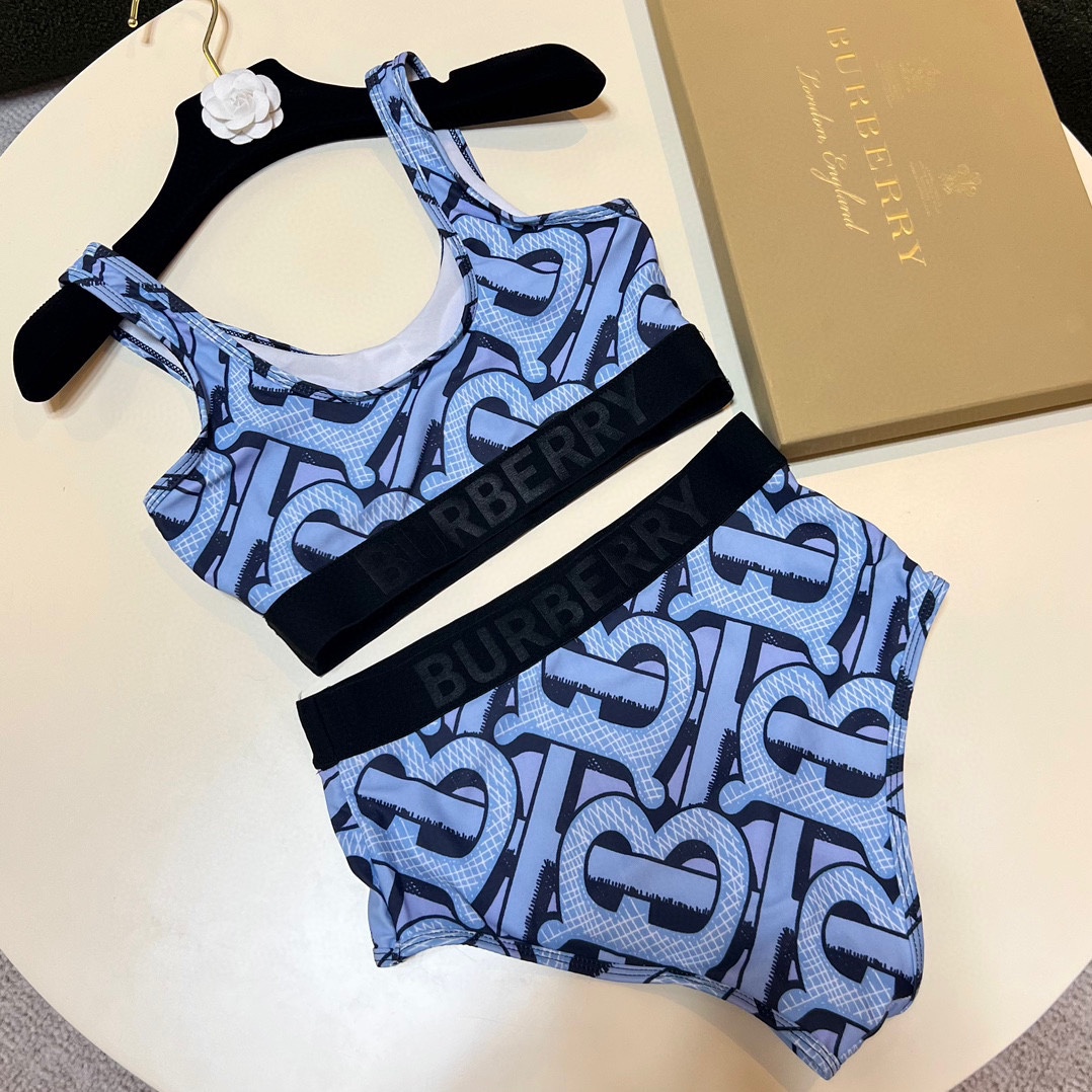 Burberry printed high stretch fitness yoga wear tracksuit