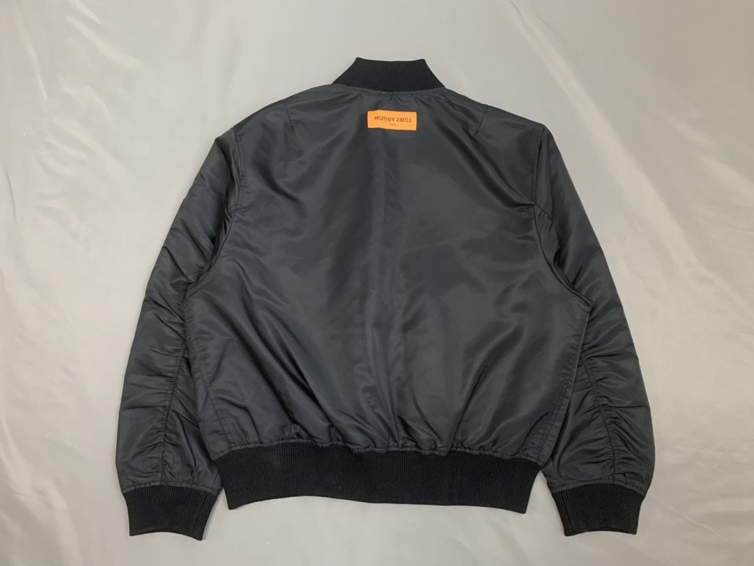 Louis Vuitton graffiti jacquard knit zipped jacket