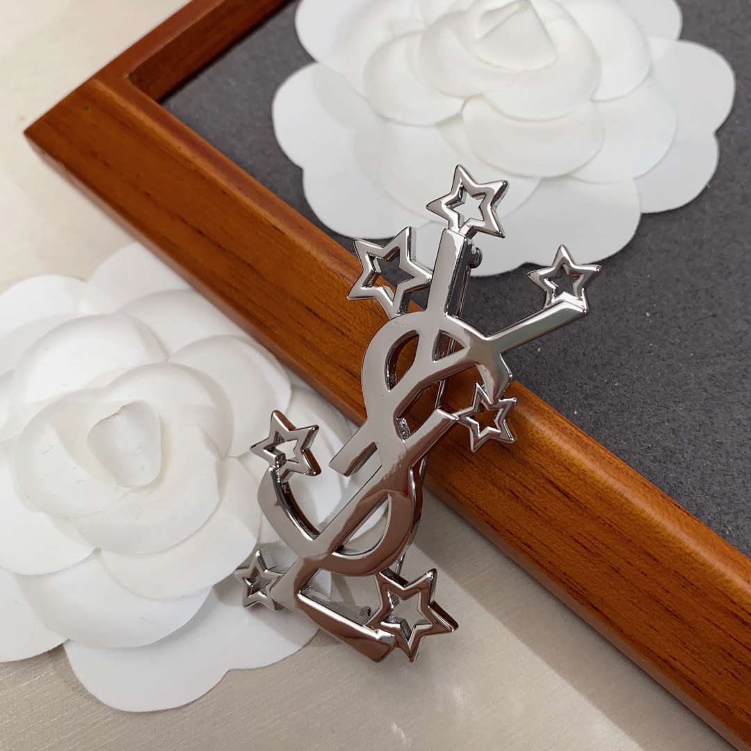 Saint Laurent YSL brooch