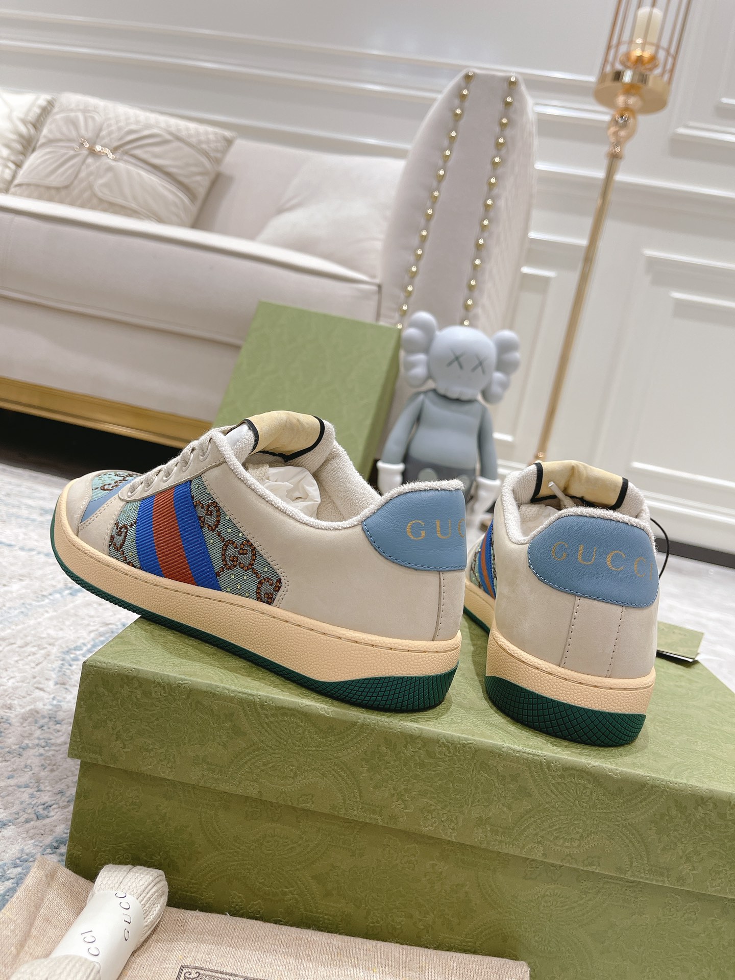 Gucci new upgraded small dirty shoes couple models