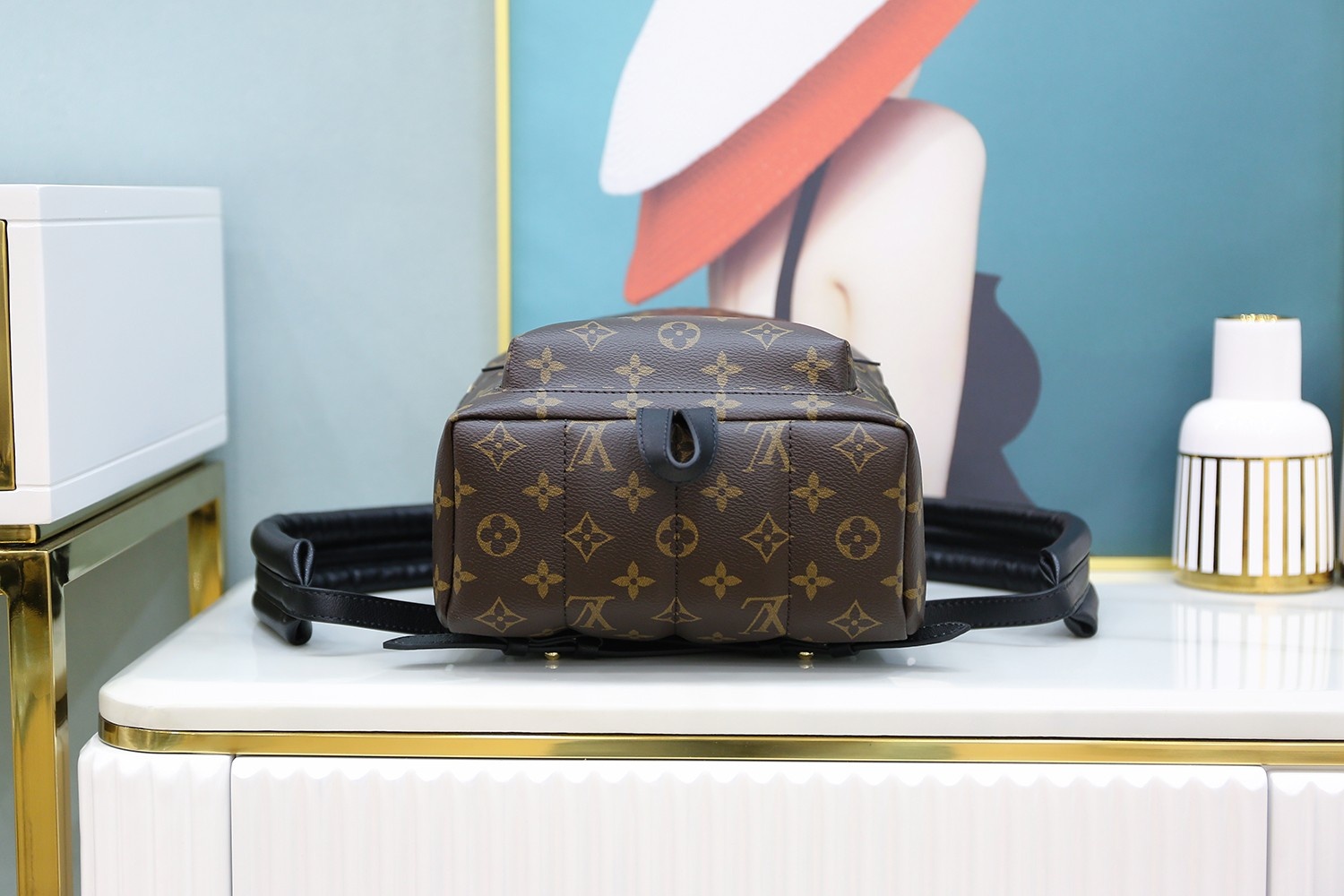 Louis Vuitton 𝐏𝐀𝐋𝐌 𝐒𝐏𝐑𝐈𝐍𝐆𝐒mini backpack🎒M44871