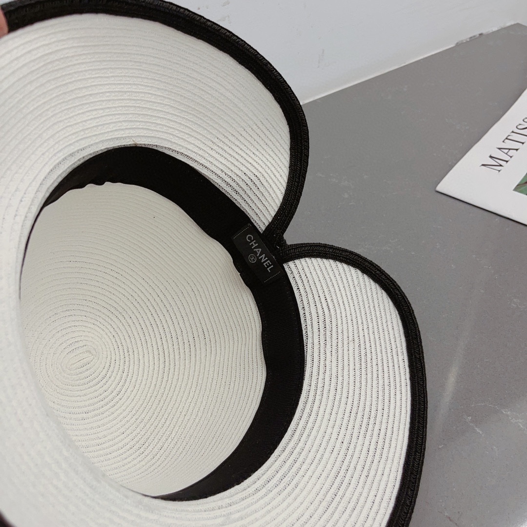 CHANEL straw hat, lady style hat