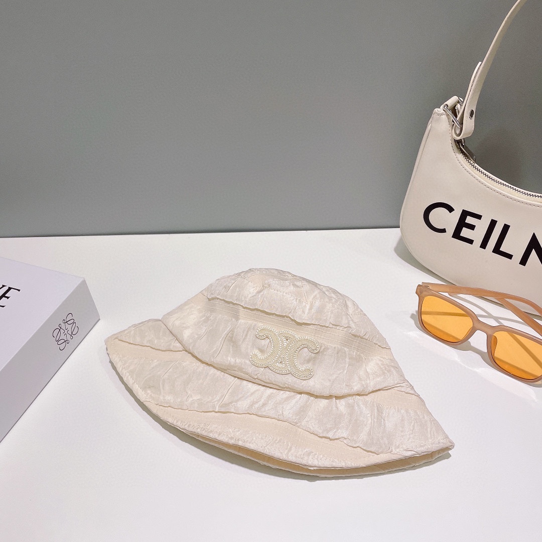 [Celine Celine] 2023 new pleated fisherman hat