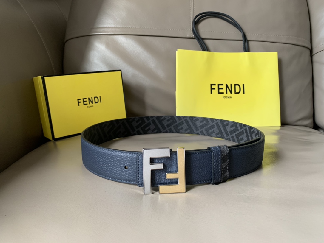 FENDI men's casual reversible belt