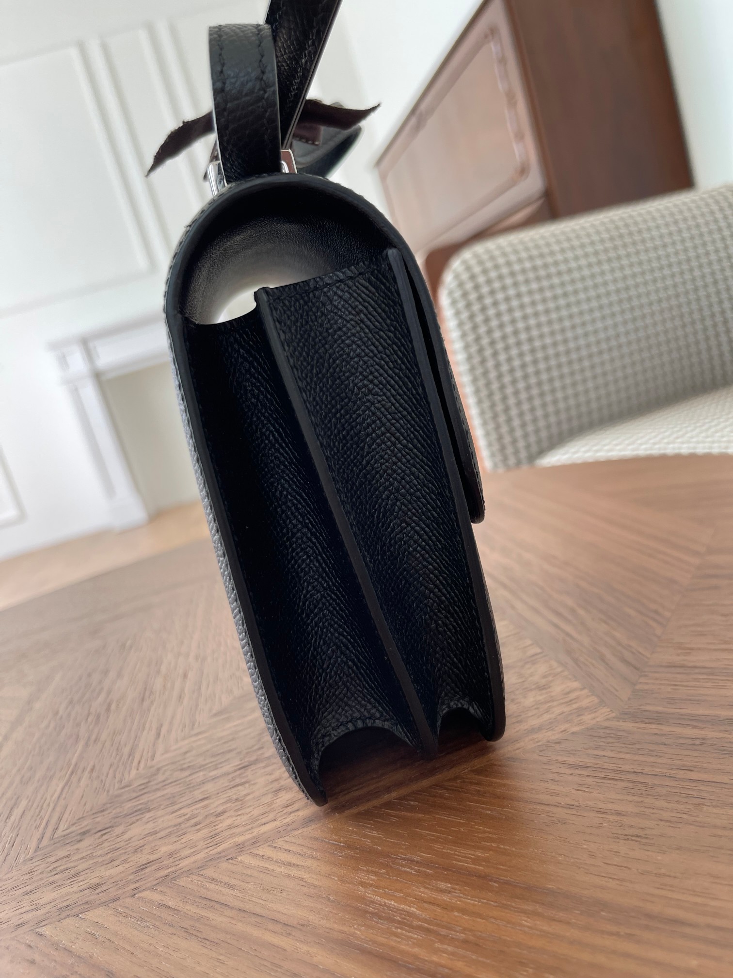 Kangkang 19 black ep leather silver buckle