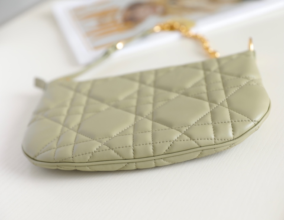 Dior Mini Tulip bag gray green