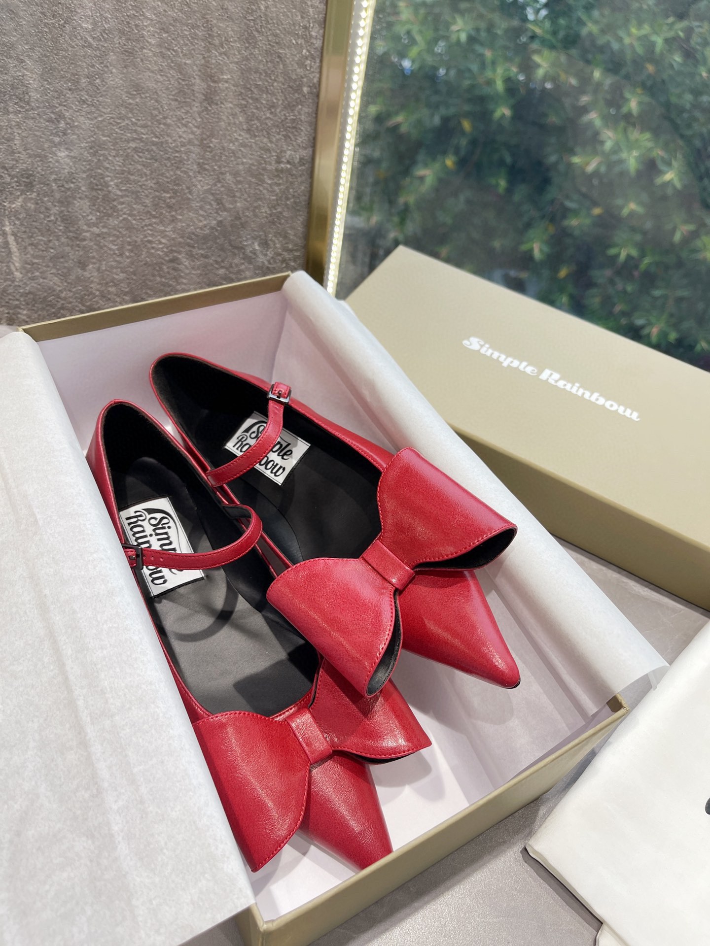 𝐒𝐌𝐅𝐊｜𝟐𝟎𝟐𝟐/𝐒𝐒 𝐧𝐞𝐰 The latest spring and summer models pointed bow Mary Jane retro and fashionable niche series