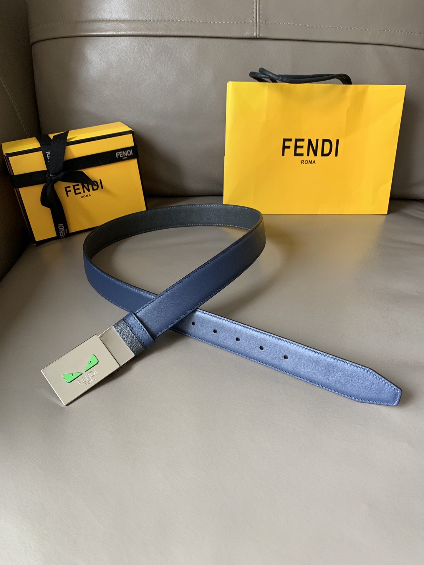 FENDI casual reversible belt