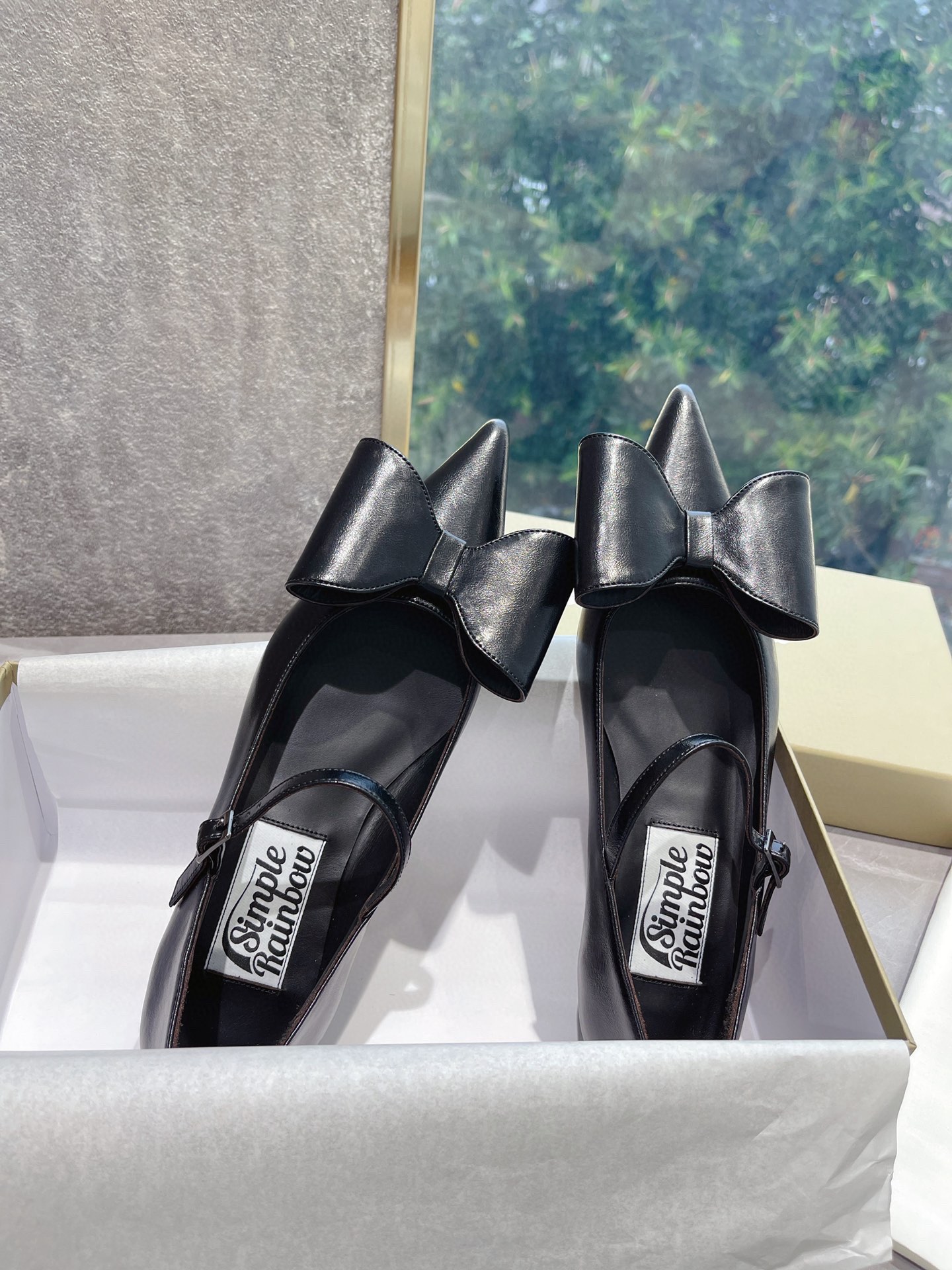 𝐒𝐌𝐅𝐊｜𝟐𝟎𝟐𝟐/𝐒𝐒 𝐧𝐞𝐰 The latest spring and summer models pointed bow Mary Jane retro and fashionable niche series