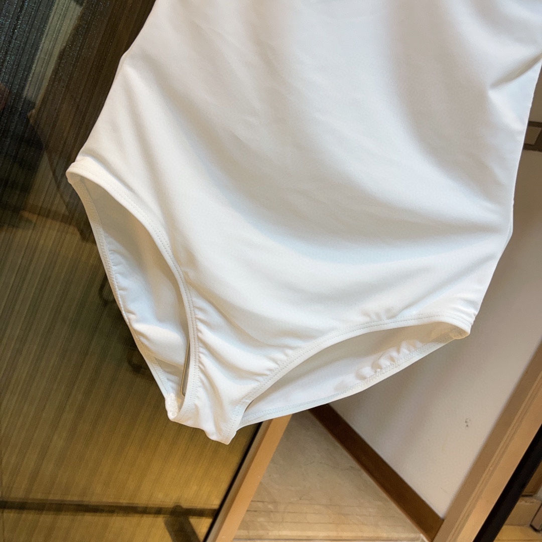 Chanel New one-piece swimming costume with one shoulder