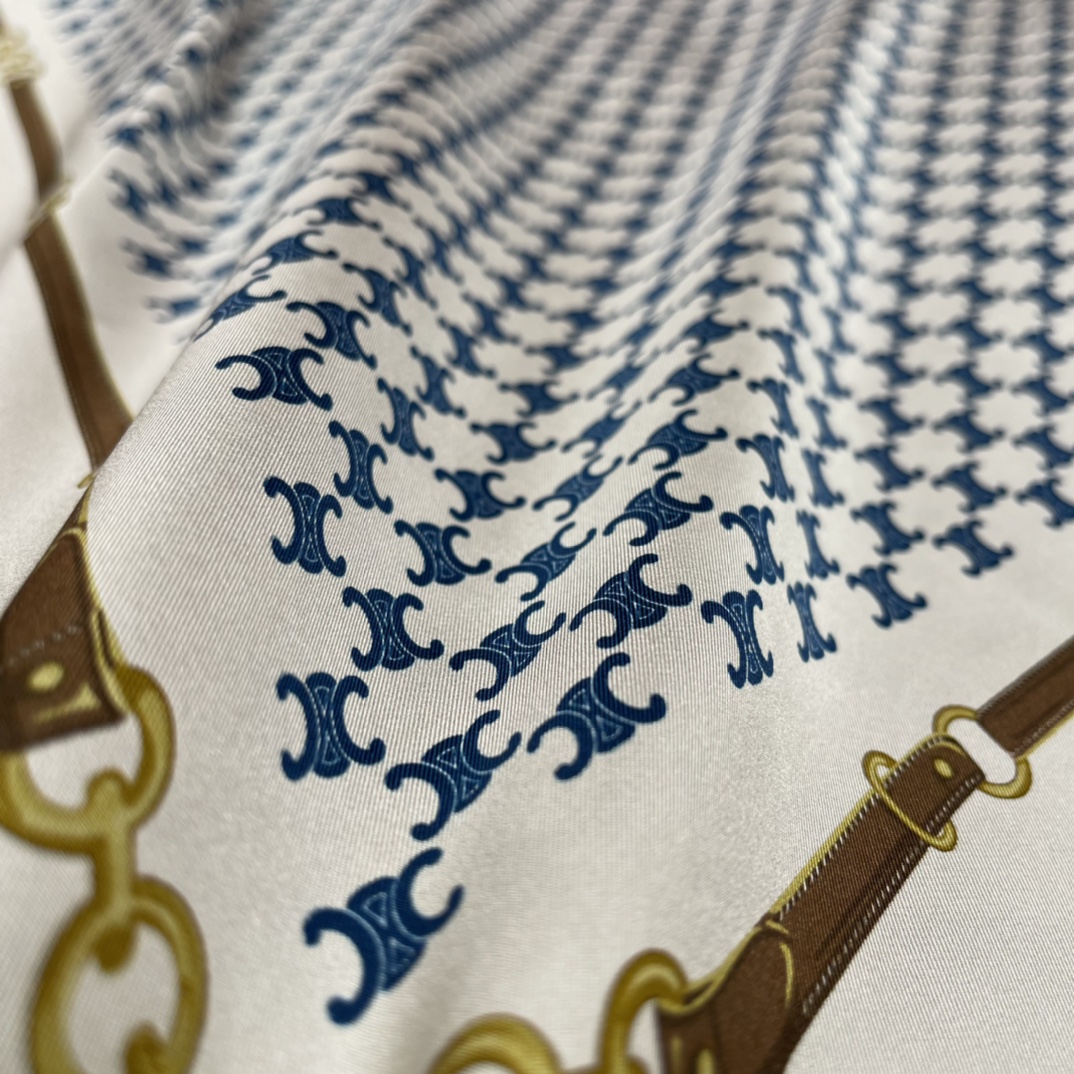 𝐂𝐞𝐥𝐢𝐧𝐞 Iconic Arc de Triomphe ➕ Chain Element 100% Mulberry Silk