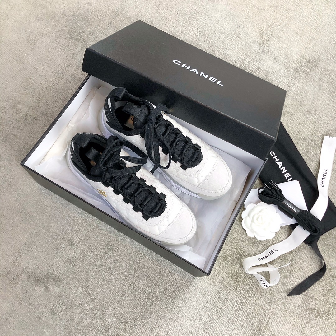 CHANEL sneakers classic small incense sneakers cowhide sheepskin leather genuine leather sole