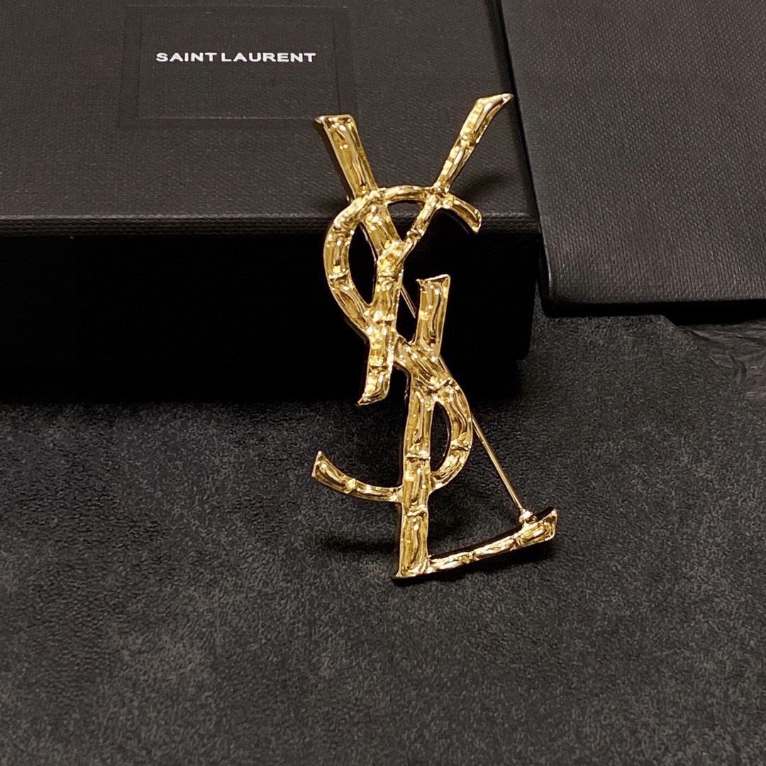 Saint Laurent YSL brooch