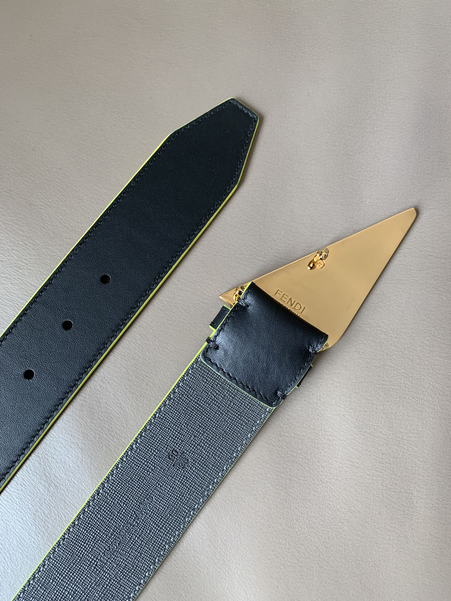 FENDI new embroidery    belt ✌️FF pattern wide belt